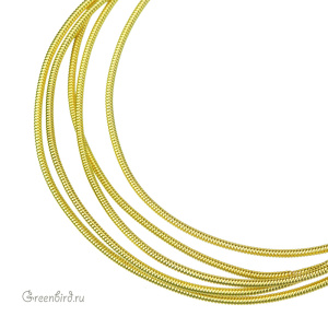 Канитель жесткая 1,25 мм, лимонный (KAN9024)