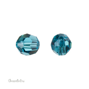 Swarovski 5000 Бусина круглая 6 мм, индиколит (#379), 1 шт.