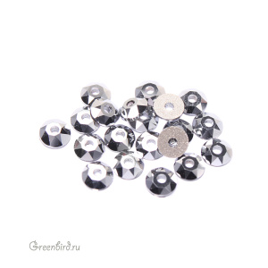 Swarovski 3188 Пайетки 3 мм, светлый хром (#001LTCH), уп. 20 шт.
