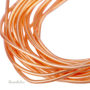 Канитель мягкая 1 мм, персиково-оранжевый (KAN6134)