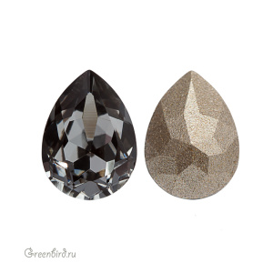 Swarovski 4320 Капля 8х6 мм, серебряная ночь (#001SINI), 1 шт.