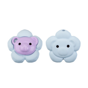 Бусина матовая "Мишка-цветок", голубой, фиолетовый, 1 шт. (#CN-BM-029) Бусина матовая "Мишка-цветок", голубой, фиолетовый, 1 шт. (#CN-BM-029)