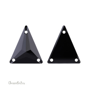 3271 Slim Triangle Sew-on Stone 18х21,1 мм – Jet (#280)