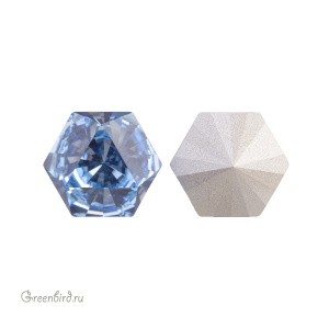 Swarovski 4699 Призматический гексагон 6x6,9 мм, аквамарин (#202), 1 шт.