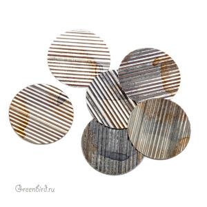 Пластина LM Paris 30 мм Tube – Argent Etrusque, 1 шт (#LMFAN_19)