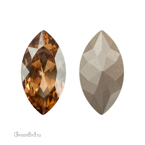 4227 Navette Fancy Stone 32х17 мм – Golden Shadow (#001GSHA)