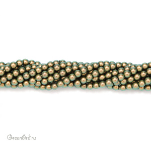 Жемчуг 2 мм #5810 Iridescent Green (#930)