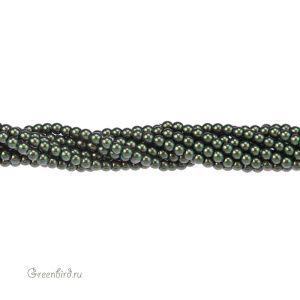 Жемчуг 2 мм #5810 Scarabaeus Green (#946)