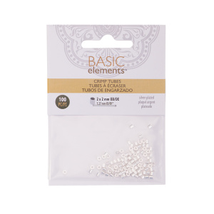 Кримпы 2х2 мм, серебро, уп. 100 шт (#TCB20S-R)