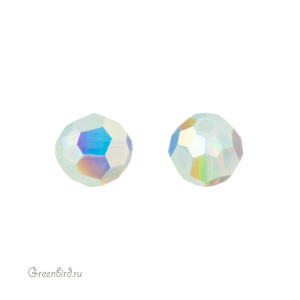 Swarovski 5000 Бусина круглая 6 мм, хризолит опал радужный 2X (#294AB2), 1 шт.