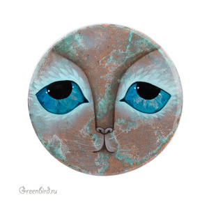 Авторский кабошон, ручная роспись (#JN3-13-1)