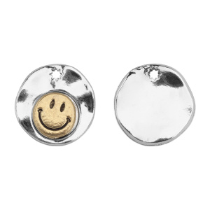 Подвеска "Смайл", биколор, 1 шт. (#CN-PN-129)