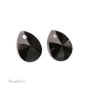 6128 подвеска Mini Pear 12mm – Jet (#280) 6128 подвеска Mini Pear 12mm – Jet (#280)