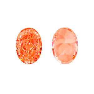 Фианит Crystalbird Oval 14x10мм, Red Orange, 1 шт. (#CBFN-OS-02)