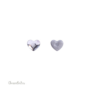 2808 Кристалл горячей фиксации Heart 3,6 мм – Crystal (#001), M-Foiled, 1шт.