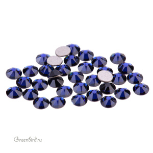 Swarovski 2088 Клеевые стразы круглые SS12, темный индиго (#288), уп. 36 шт.