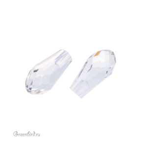 Swarovski 6530 подвеска Капля для вклеивания 12 мм, прозрачный (#001), 1 шт.