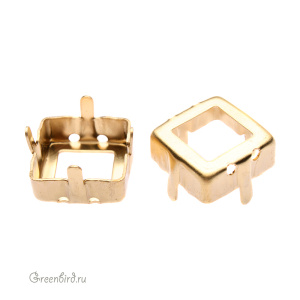 4481 Оправа для Vision Square Fancy Stone 12 мм, латунь