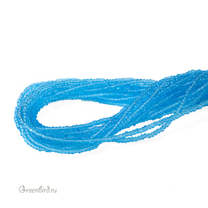 Бисер граненый Preciosa Charlotte Cut 13/0, Aqua Blue (#60010)