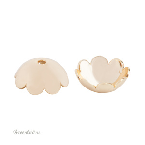 Шапочка гладкая, золото, 1 шт. (#SVAC-01G)