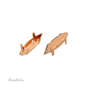 4200 Оправа для ювелирного кристалла Marquise Fancy Stone 15х4 мм, томпак