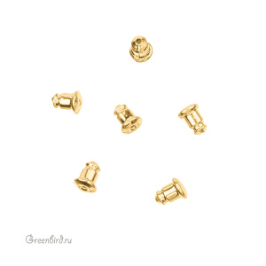 Заглушки для серег, пуссет, золото, пара (#SV1701-S02G) Заглушки для серег, пуссет, золото, пара (#SV1701-S02G)