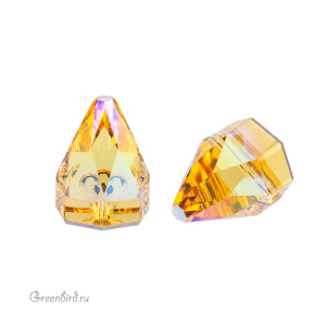 Swarovski пришивные 3297 Шип круглый 7х7 мм, светлый топаз с мерцанием (#226SHIM), 1 шт.