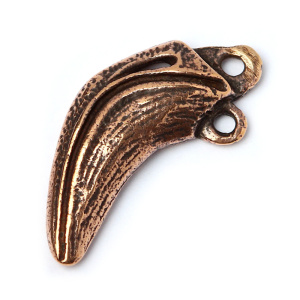 "Птаха", центральный элемент, ант. бронза, 1 шт. (#3930)