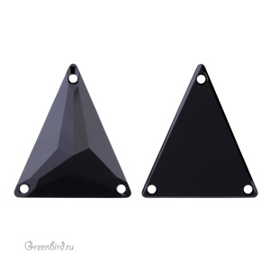 3271 Slim Triangle Sew-on Stone 25х28,7 мм – Jet (#280)