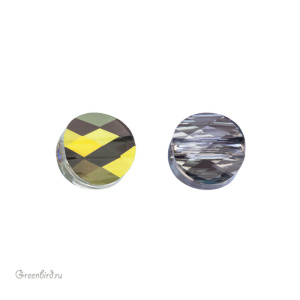 5052 Бусина Mini Round Bead 6mm – Iridescent Green (#001IRIG)