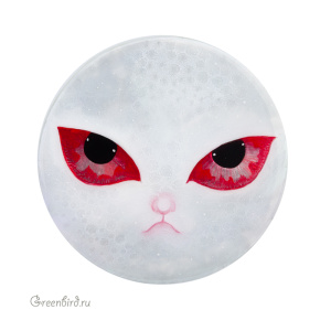 Авторский кабошон, ручная роспись (#JN3-02-1)