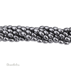 Жемчуг рис 4 мм #5824 Dark Grey (#617)