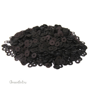 Пайетки 3мм плоские Nero (#996W)