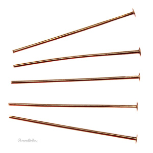 Пины 25 мм, золото, 144 шт. (#HDP0291GP)