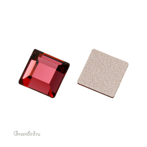 2400 Кристалл холодной фиксации Square 6 мм – Scarlet (#276), 1шт.