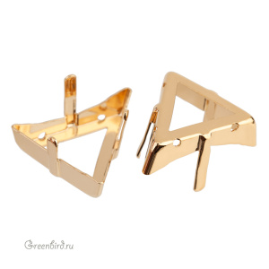 NEW 4717 Оправа для Delta Fancy Stone 21,5 мм, томпак/золото