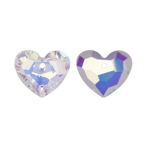 Crystalbird 6264 подвеска Сердце 18 мм, Crystal (#001AB), 1 шт.