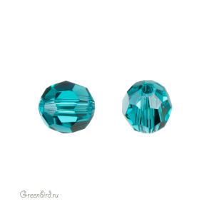 Swarovski 5000 Бусина круглая 6 мм, синий циркон (#229), 1 шт.