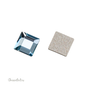 Swarovski 2400 Клеевые стразы Квадрат 4 мм, аквамарин (#202), 1 шт.