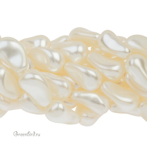 Жемчуг барочный капля 12 мм #5843 Cream (#620)