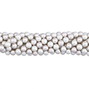 Crystalbird Жемчуг круглый 10 мм, микс платиновый туман, нить (#MIX08)