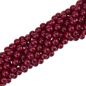 Жемчуг "Майорка" 8 мм, гранатовый, нить (#Maj-129)