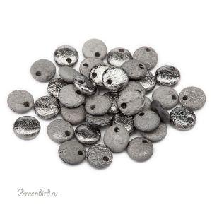 Lentils 6mm со смещенным отверстием – Crystal/Etched Chrome Full, 5 гр (#00030/27480)