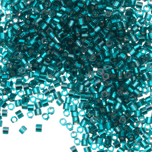 Бисер TOHO шестиугольный 15/0, внутреннее серебрение, Teal (#27BD), 4,5 г