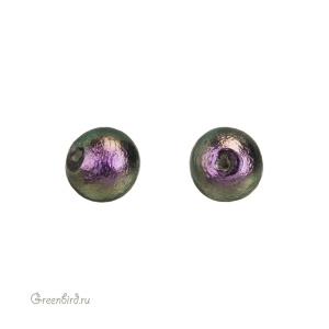 Хлопковый жемчуг 6 мм, Rich Green Black, 1 шт. (#CTP001-06-RichGreenBlack)