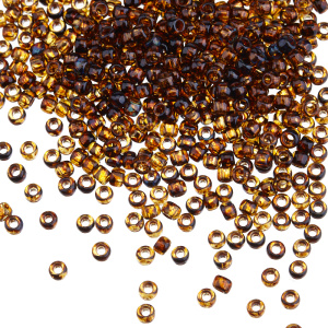 TOHO Round 8/0 прозрачный, светлый топаз/пикассо (#Y313)