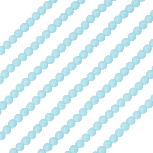 Бусины круглые 6 мм, голубой, нить (#SVA-BEAD-364)