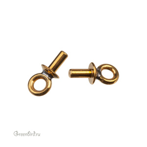 65M002 Компонент для вклеивания Classic Cap 3,5 мм, латунь, 1 шт.