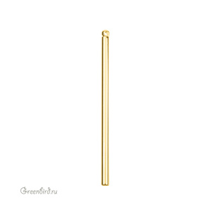 Подвеска "Цилиндр" 40 мм, золото, 1 шт. (#SVA-BASE-302G)