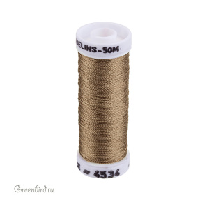 Шелковая нить Au Ver a Soie Soie Gobelins, золотисто-коричневый, 50 м (#4534)